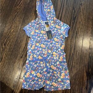 Polo by Ralph Lauren Blue Floral Hooded Outfit